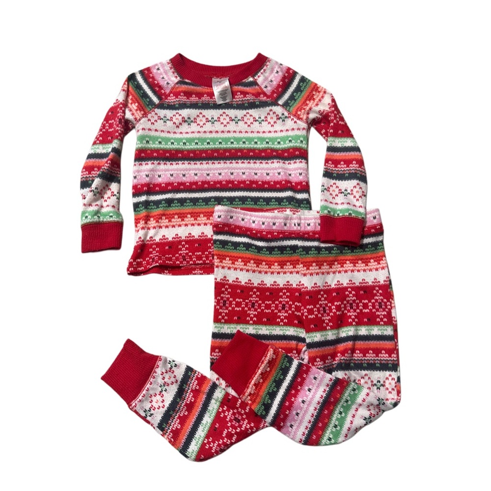 Jaclyn Smith Multicolor Striped Kids Pajama Set